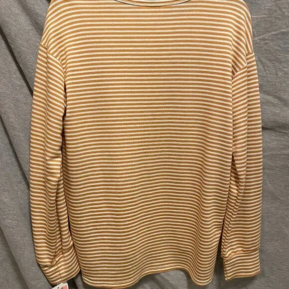 NWT Moa Moa Long Sleeve Shirt Women's Stripped LARGE - Picture 3 of 5